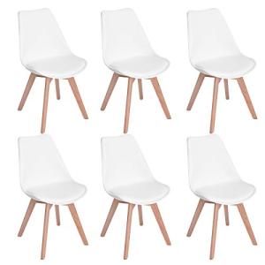 EGGREE Pack de 6 Comedor/Silla de Oficina con Las piernas d…