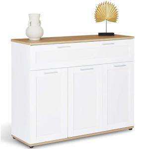 IDMarket VITO - Aparador de 100 cm, 3 puertas y 1 cajón, co…