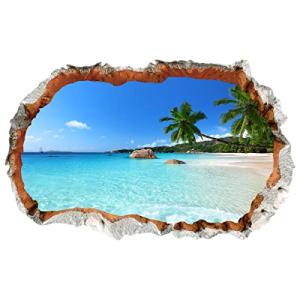 WandSticker4U®- Pegatinas de pared 3D ISLA VACACIONAL (90x6…