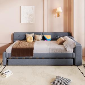 Moimhear Sofá Cama, con somier (colchón no Incluido), con C…