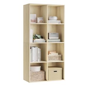 WOLTU Estantería con 8 Compartimentos de Almacenaje, Librer…