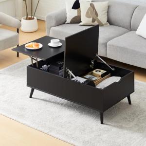 TUKAILAi Mesa de Centro Elevable y Extensible, Mesita de Sa…