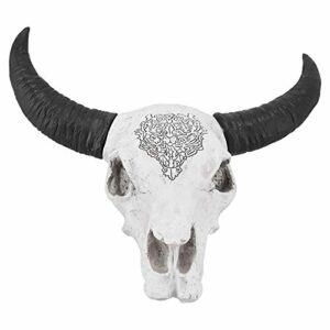 1 Piezas Cráneo de Vaca de Cuerno Largo, 3D Escultura de cr…