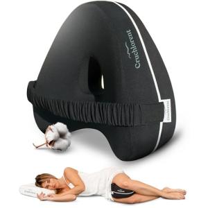 Cruchlorent Black Heart - Almohada Piernas Dormir - 100% Al…