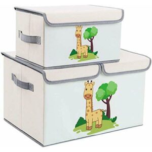 DIMJ Juego de 2 Cajas de Almacenaje Juguetes Plegable, Caja…