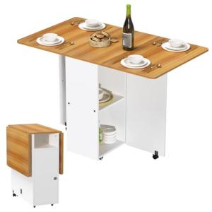 Rcynview Mesa Plegable Comedor para 4-6 Personas Mesa Comed…