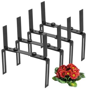 com-four® Soporte para jardineras 4X para parapetos y baran…