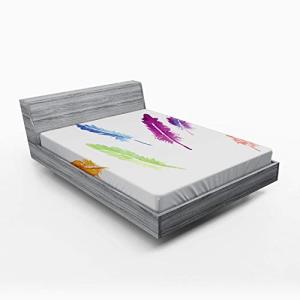 ABAKUHAUS Vistoso Sábana Elastizada, Acuarelas, Suave Tela…