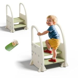 hoopyosms Taburete Infantil Antideslizante de 2/3 Peldaños…