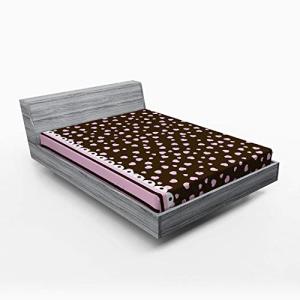 ABAKUHAUS Chocolate Sábana Elastizada, Romatinc corazón del…