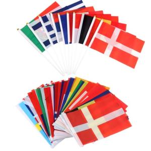 Banderas, RosyFate 32 Piezas Banderas del Mundo, Banderines…