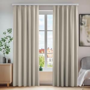 Deconovo Cortinas Opacas con Aislamiento Térmico para Sala…