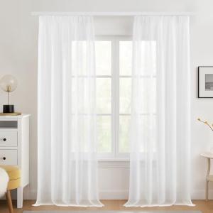 Deconovo Cortinas Transparentes y Decorativas para Interior…