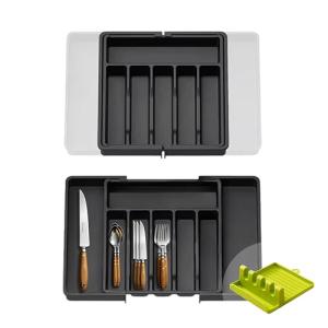 Bandeja para Cubiertos, Organizador de Cubiertos Extensible…