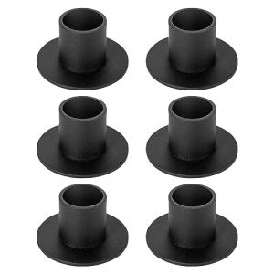 SPORWAY Candelabros negros 6 unidades, candelabros retro pa…