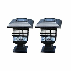2 Piezas de lámpara Solar para Exteriores, Poste de luz, Co…