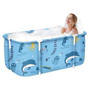 Bañera Plegable para Adultos y Niños Bañera Familiar Portat…