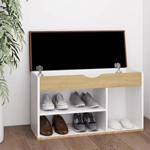 MOONAIRY Banco Zapatero cojín, Mueble Recibidor, Mueble Zap…