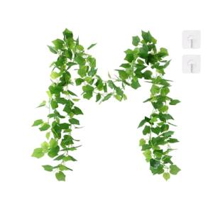 Kellegour 2Piezas Plantas Hiedra Artificial,2.4M Enredadera…