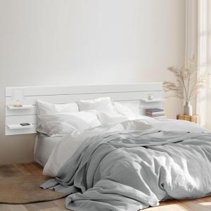 DHOME Cabecero con Estantes de Madera reciclada DM Colgante…