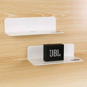 OAPRIRE Estanteria Pared Blanca Juego de 2, 23cm Baldas Par…