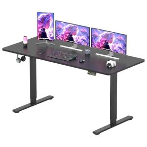 SANODESK QS-Gaming Escritorio Elevable Eléctrico 160x60 cm,…