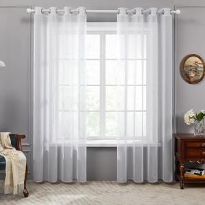 Deconovo Cortinas Blancas Translucidas para Dormitorio Juve…