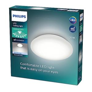 Philips Plafón LED de Techo Moire, 10W, 1100 Lúmens, Luz Cá…