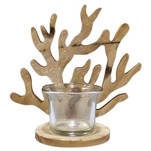 BY SIGRIS Origen Home Decor - Figura portavelas Coral Figur…