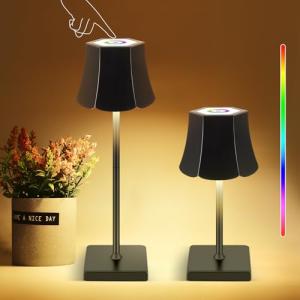 Lámpara de Mesa Inalámbrica, Lámpara de Escritorio LED Inal…