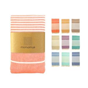 MOMOMUS Fouta Playa XXL, con Flecos y 100% Algodón – Ideal…