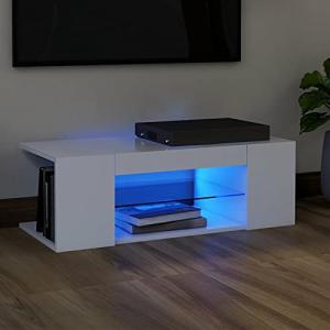 MOONAIRY Mueble para TV con Luces LED, Mesa TV, Mueble TV S…