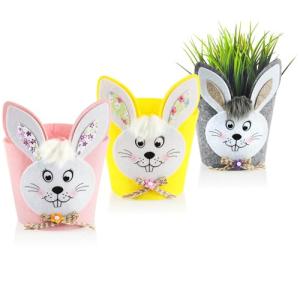com-four® 3X Caja de Fieltro para Decorar y también para Re…