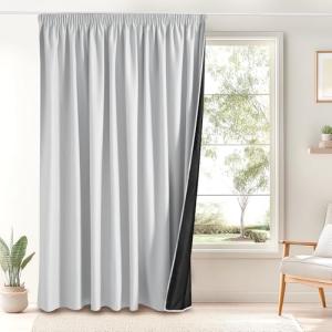 PONY DANCE Cortinas Salon Opacas 2 Piezas,Cortinas Blackout…