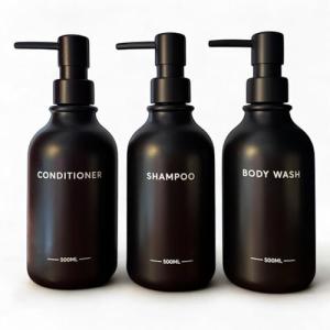 Dispensador jabon baño|Botes para Gel y Champu|Dosificador…