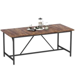 HOMCOM Mesa de Comedor Rectangular para 6-8 Personas, Mesa…