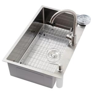 Fregadero De Cocina Grande En Acero Inoxidable 304, Cubeta…