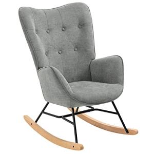 MEUBLE COSY Silla Mecedora con reposabrazos y Asiento Acolc…