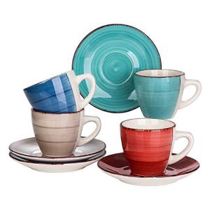 vancasso Serie Bella Juego de Café 8pcs, con 4 Tazas de Caf…