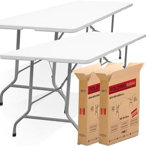 Moov-it Mesa Catering Plegable y portátil Auxiliar Rectangu…