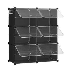 HOOBRO Mueble Zapatero, 6 Compartimentos, Modular Zapatero,…