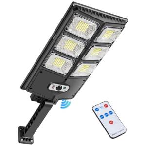 PEAKRO Farolas Solares Exterior, 150W 252 LED Luz Solar Jar…