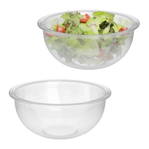 Relaxdays Cuencos Cristal Ensalada, Set 2, 2,4 L, Ensalader…