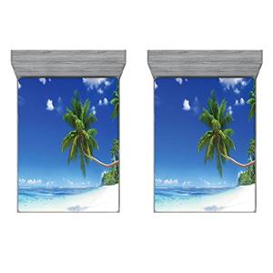 ABAKUHAUS Costero Sábana Elastizada Juego de 2, Laguna de P…