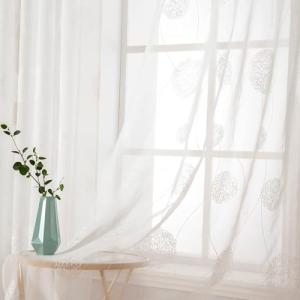 MIULEE Cortinas Salon Modernas con Bordado con Hortensias,…