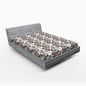ABAKUHAUS Clásico Sábana Elastizada, Patrón Floral Nostálgi…