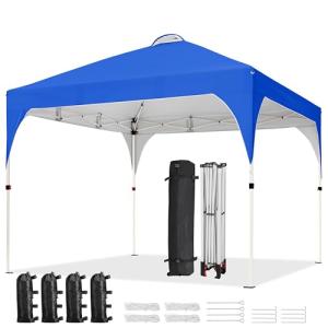 Yaheetech Carpa Plegable 3x3m Cenador de Jardín Impermeable…