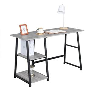 WOLTU Escritorio, Mesa de Ordenador con 2 Estante Reversibl…