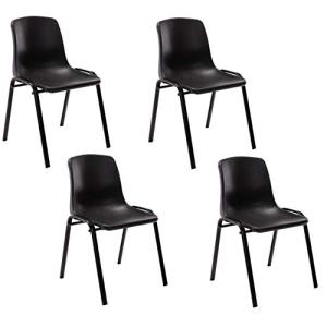 CLP Set De 4 Sillas Apilables Nowra I 4 Butacas De Salón co…