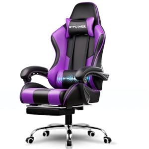 GTPLAYER Silla Gaming con Masajeador Ergonómica Silla Gamer…